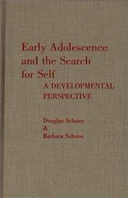 Front cover of Early adolescence and the search for self by Douglas Schave