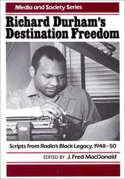 Front cover of Richard Durham's Destination freedom by Richard Durham