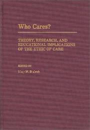 Cover of Who Cares? by Mary M. Brabeck
