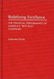 Cover of Redefining excellence by Ghosh, Arabinda
