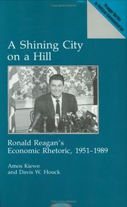 Front cover of A shining city on a hill by Amos Kiewe