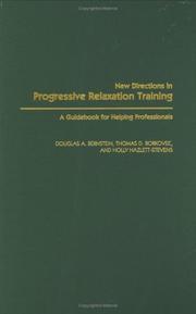 Front cover of New Directions in Progressive Relaxation Training by Douglas A. Bernstein