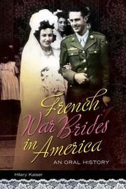 Front cover of French war brides in America by Hilary Kaiser