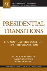 Cover of Presidential transitions by Patrick Sanaghan