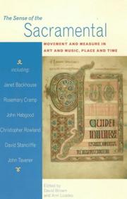 Front cover of The Sense of the sacramental by David Brown