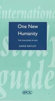 Cover of One New Humanity (International Study Guides) by Anne Bayley