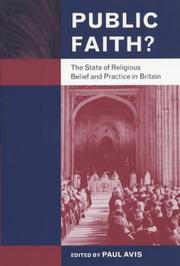 Front cover of Public Faith? by Paul D. L. Avis