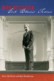 Cover of Bob Bullock by Dave McNeely
