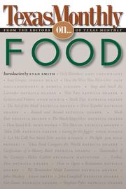 Front cover of Texas monthly on-- food by Evan Smith