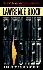 Cover of Even the wicked by Lawrence Block