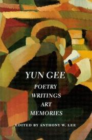 Cover of Yun Gee by Anthony W. Lee