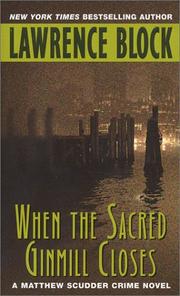 Cover of When the Sacred Ginmill Closes by Lawrence Block