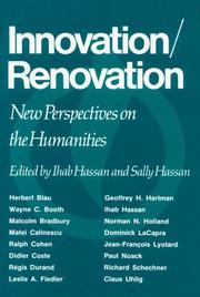 Front cover of Innovation/renovation by Ihab Habib Hassan