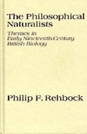 Front cover of The philosophical naturalists by Philip F. Rehbock