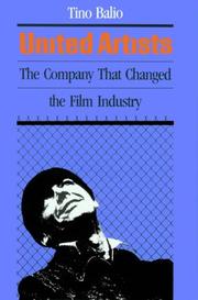 Front cover of United Artists by Tino Balio