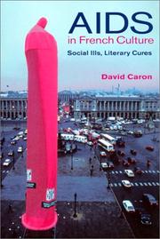 Front cover of AIDS in French Culture by David Caron