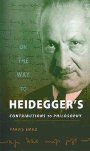 Front cover of On the Way to Heidegger's Contributions to Philosophy by Parvis Emad