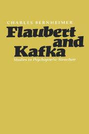 Front cover of Flaubert and Kafka by Charles Bernheimer
