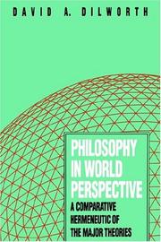 Cover of Philosophy in World Perspective by David A. Dilworth