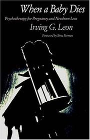 Front cover of When a baby dies by Irving G. Leon