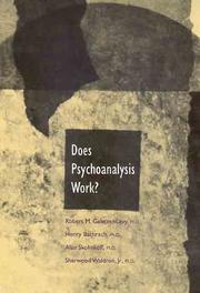 Cover of Does psychoanalysis work? by Robert Galatzer-Levy