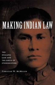 Front cover of Making Indian Law by Christian W. McMillen