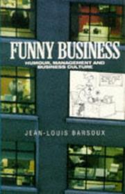 Cover of Funny business by Jean-Louis Barsoux