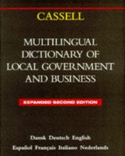 Front cover of Cassell multilingual dictionary of local government and business by Clive Leo McNeir