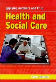Front cover of Applying Numbers and It in Health and Social Care (Gnvq) by Chris Doolan