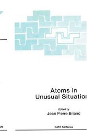 Front cover of Atoms in Unusual Situations by Jean P. Briand