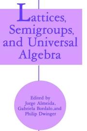Cover of Lattices, Semigroups, and Universal Algebra by Jorge Almeida