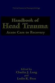 Front cover of Handbook of head trauma by Charles J. Long