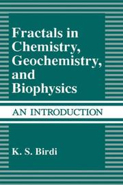 Cover of Fractals in chemistry, geochemistry, and biophysics by K. S. Birdi