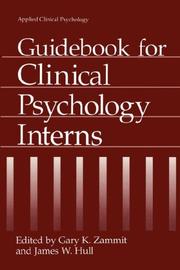 Front cover of Guidebook for clinical psychology interns by Gary K. Zammit