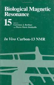 Cover of In vivo carbon-13 NMR by Lawrence J. Berliner