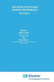 Cover of Advances in nuclear science and technology by Jeffery Lewins