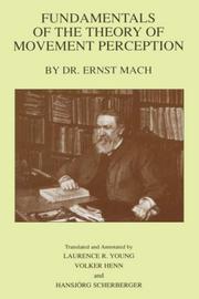 Front cover of Fundamentals of the theory of movement perception by Ernst Mach
