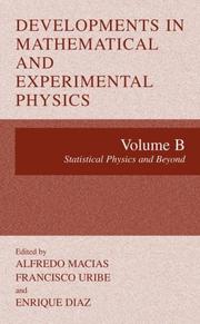 Front cover of Developments in mathematical and experimental physics by Mexican Meeting on Mathematical and Experimental Physics (1st 2001 Mexico City, Mexico)