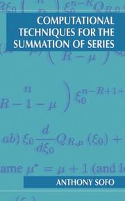 Front cover of Computational techniques for the summation of series by Anthony Sofo