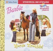 Front cover of Barbie Horse Trouble Barbie Look Look by Golden Books