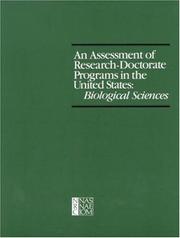 Cover of An Assessment of Research-Doctorate Programs in the United States by National Research Council (US)