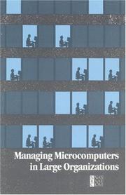 Front cover of Managing microcomputers in large organizations by National Research Council Staff