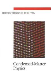 Front cover of Condensed-matter physics by National Research Council Staff