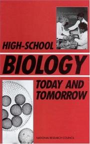 Cover of High-School Biology Today and Tomorrow by National Research Council (US)