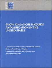 Front cover of Snow avalanche hazards and mitigation in the United States by National Research Council (U.S.). Panel on Snow Avalanches.