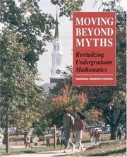 Front cover of Moving beyond myths by Committee on the Mathematical Sciences in the Year 2000.