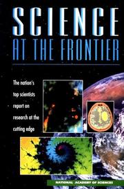 Front cover of Science at the Frontier by Addison Greenwood for the National Academy of Sciences