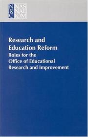 Front cover of Research and Education Reform by Richard C. Atkinson