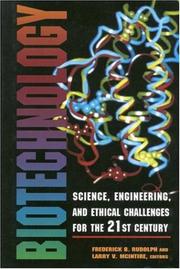 Cover of Biotechnology by Larry V. McIntire