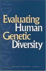 Cover of Evaluating Human Genetic Diversity by National Research Council (US)